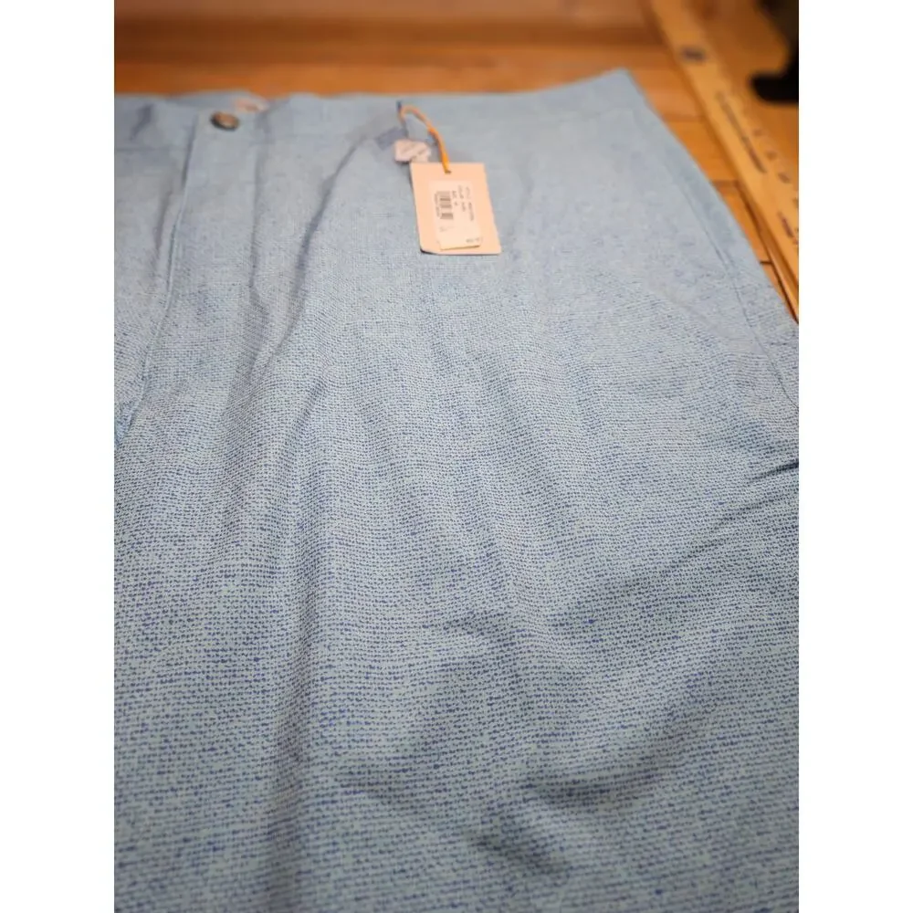Peter Millar Mens Golf Shorts Blue Size 42